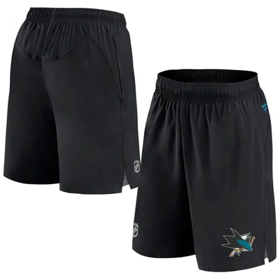 Fanatics Branded Black San Jose Sharks Authentic Pro Rink Shorts