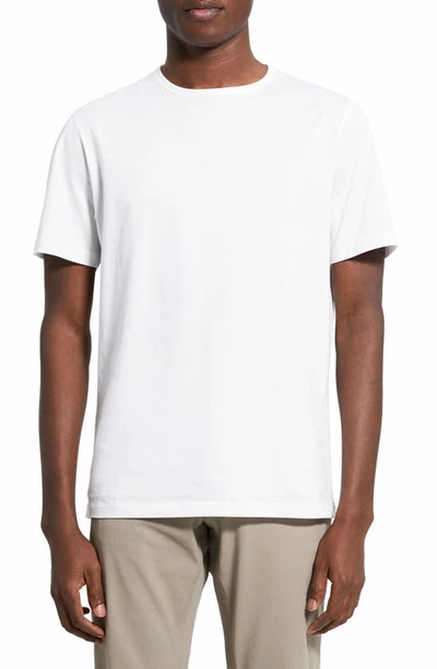 Theory Round-neck Short-sleeved T-shirt In White