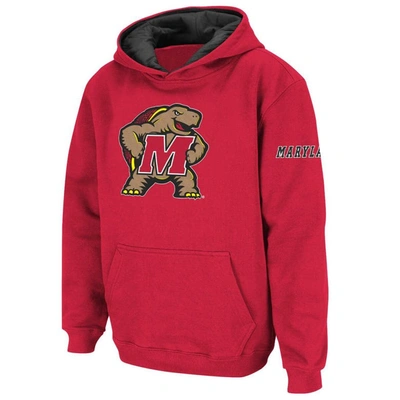 Stadium Athletic Kids' Youth  Red Maryland Terrapins Big Logo Pullover Hoodie