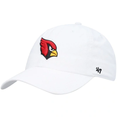 47 ' White Arizona Cardinals Clean Up Adjustable Hat
