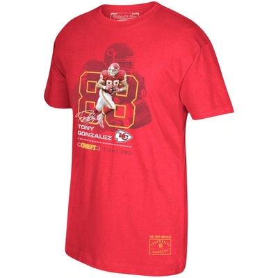 Mitchell & Ness Tony Gonzalez Red Kansas City Chiefs Retired Player Graphic T-shirt