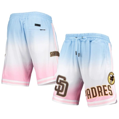 Pro Standard Men's  Blue, Pink San Diego Padres Team Logo Pro Ombre Shorts In Blue,pink