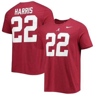 Nike Men's  Najee Harris Crimson Alabama Crimson Tide Alumni Name And Number Team T-shirt