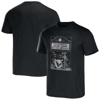Nfl X Darius Rucker Collection By Fanatics Black Houston Texans Band T-shirt