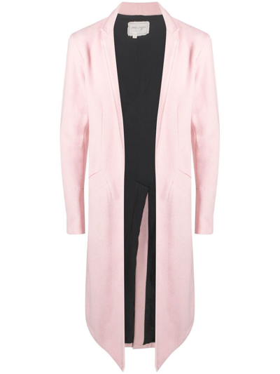 Greg Lauren Single-breasted Wool Coat In Pnk Pink