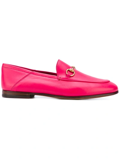 Gucci Horsebit Leather Loafers In Pink