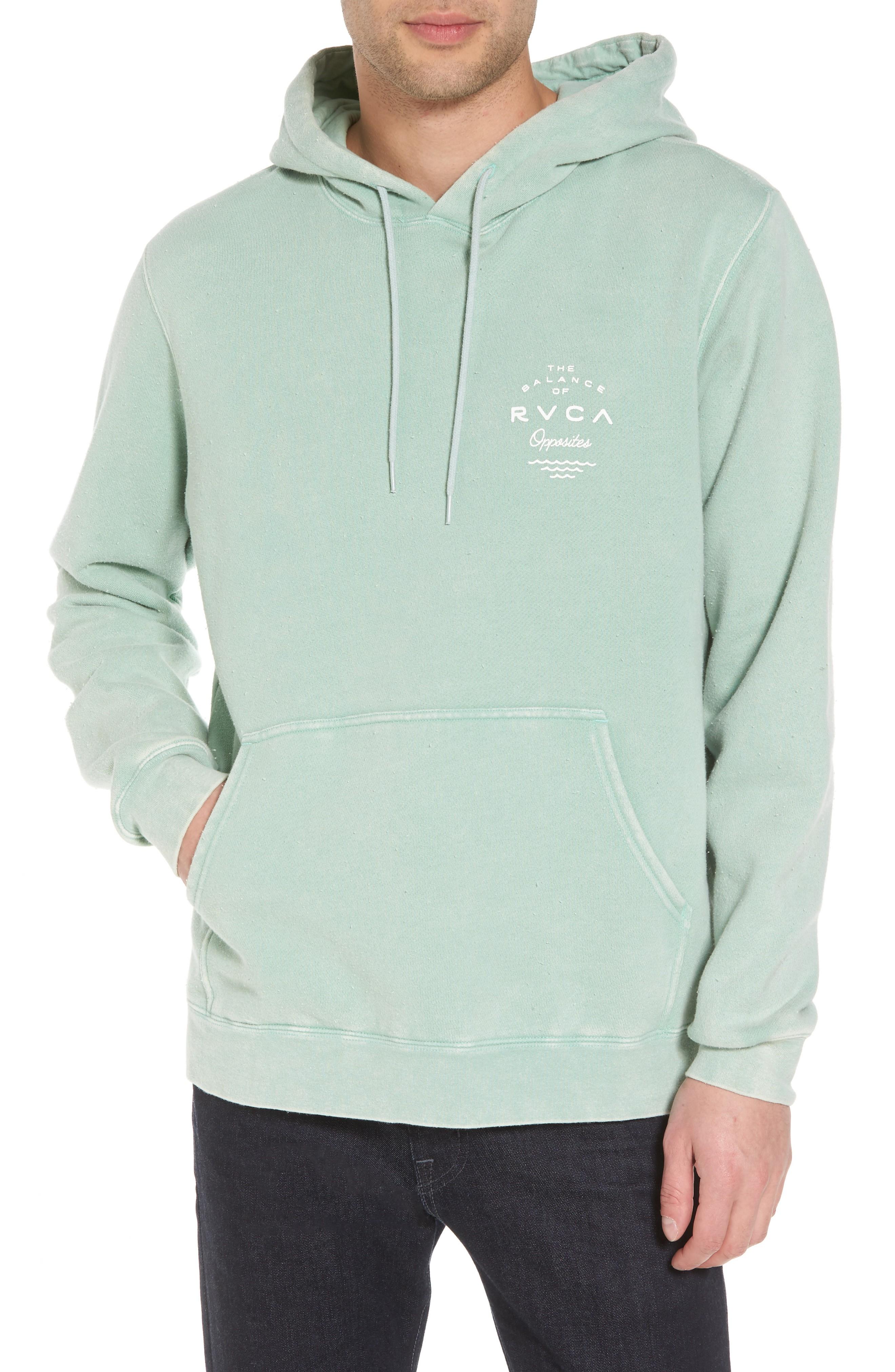 rvca green hoodie