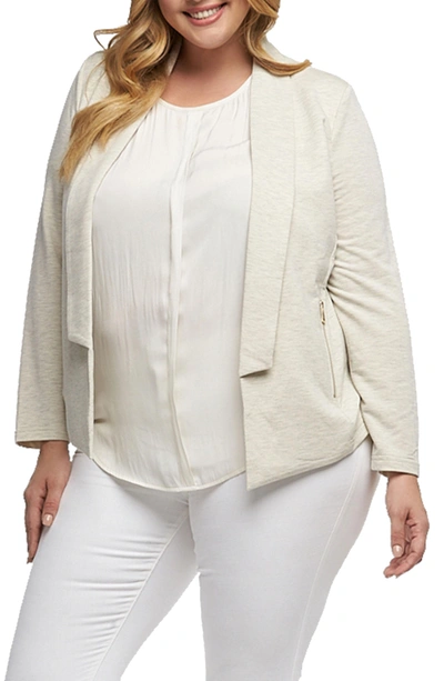 Tart Nisha Knit Blazer In Heather Oatmeal