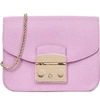 Furla Small Metropolis Leather Crossbody Bag - Pink In Orchidea