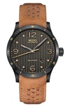 Mido Multifort Watch, 42mm In Black/brown