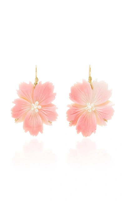 Annette Ferdinandsen Exclusive: Wild Rose Pink Conch Shell Earring