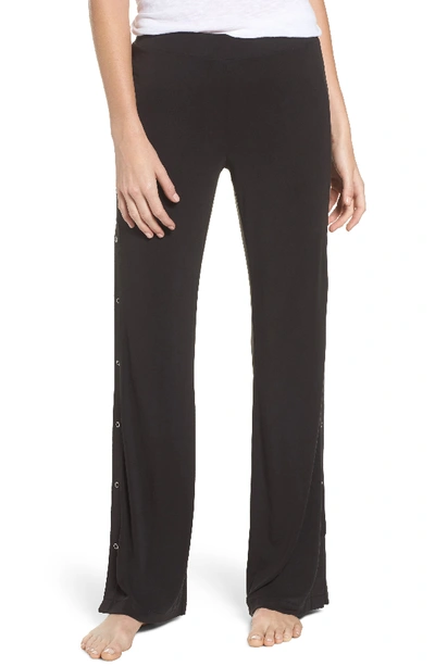 Bb Dakota Higgens Side Snap Lounge Pants In Black