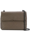 Bottega Veneta Small Olimpia Leather Shoulder Bag - Grey In Steel Newmarrone