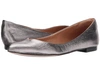 Corso Como Julia Pointy Toe Flat In Pewter Leather