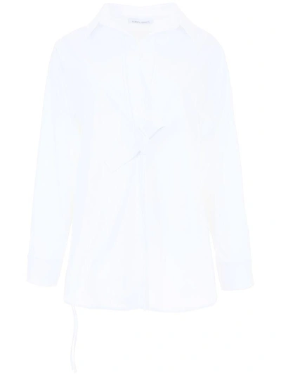 Alberta Ferretti Knot Shirt In Bianco (white)