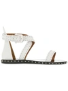 Givenchy Elegant Strappy Studded Sandal In White