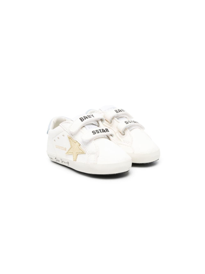 Golden Goose Babies' Super-star Touch-strap Trainers In White