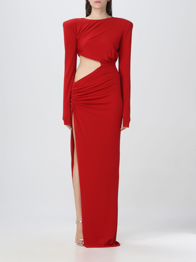 Alexandre Vauthier Long Dress In Red