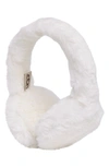 Ugg Faux Fur Earmuffs In White