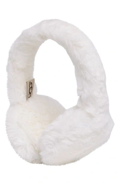 Ugg Faux Fur Earmuffs In White