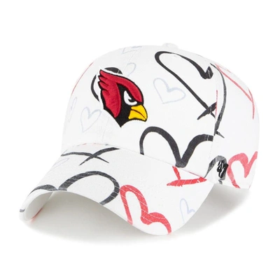 47 Girls Youth ' White Arizona Cardinals Adore Clean Up Adjustable Hat