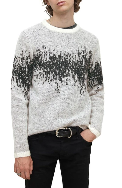 John Varvatos Sterling Heartbeat Sweater In White