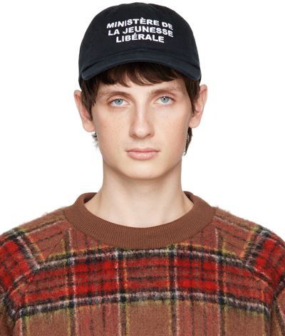 Liberal Youth Ministry Logo Embroidery Baseball Cap In Black