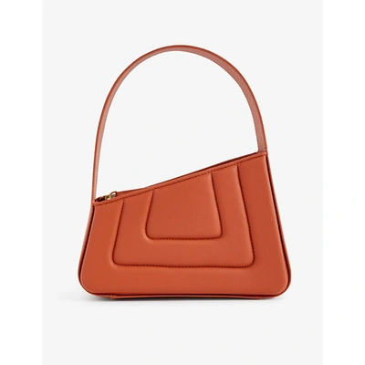 D'estree Albert Small Quilted Leather Shoulder Bag In Rust