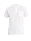 Sunspel Riviera Short-sleeved Cotton-piqué Polo Shirt In White