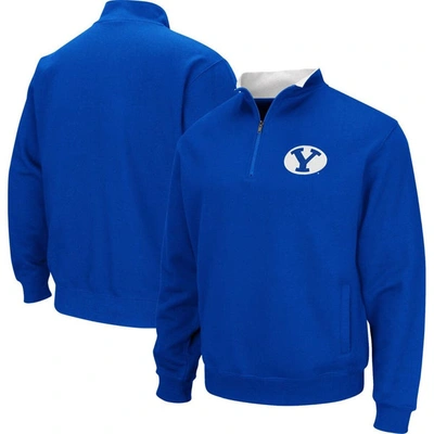 Colosseum Royal Byu Cougars Tortugas Quarter-zip Sweatshirt