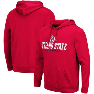 Colosseum Red Fresno State Bulldogs Lantern Pullover Hoodie