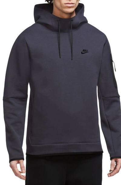 purple tech fleece hoodie