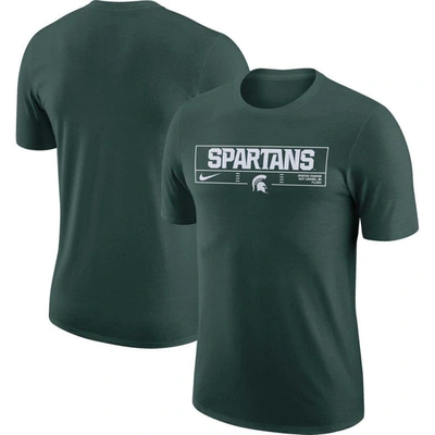 Nike Green Michigan State Spartans Wordmark Stadium T-shirt