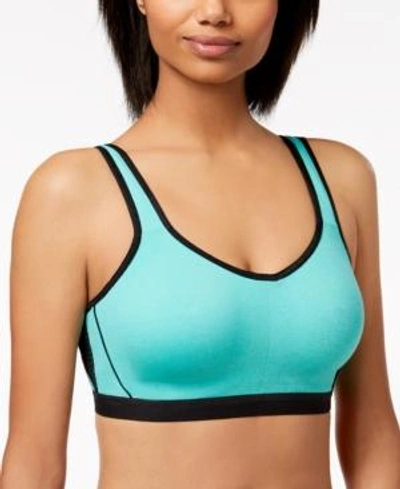 Wacoal U'sport Breathable Mesh-panel Sports Bra 855229 In Billiard