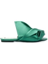 N°21 Nº21 Abstract Bow Sandals - Green