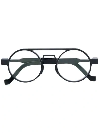 Vava Round Shaped Glasses In Black