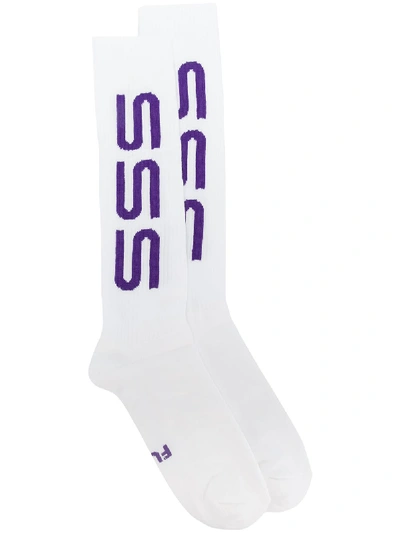 Sss World Corp Seamus Ankle Socks In White