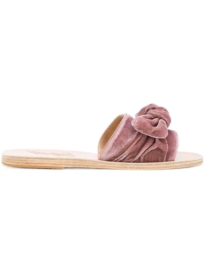 Ancient Greek Sandals Tayget Bow Sandals In Pink