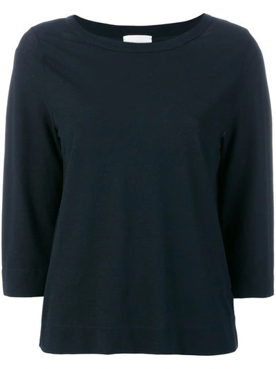 Zanone Boat Neck Jumper In Blue