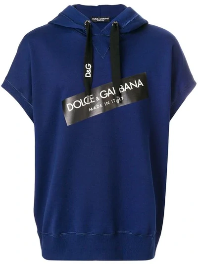 Dolce & Gabbana Graphic Logo Hooded Pullover