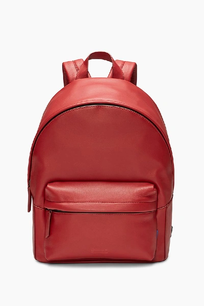 Rebecca Minkoff Red Leather Ace Backpack |  In Red Lacquer