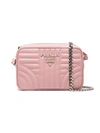 Prada Pink Diagramme Leather Cross Body Bag