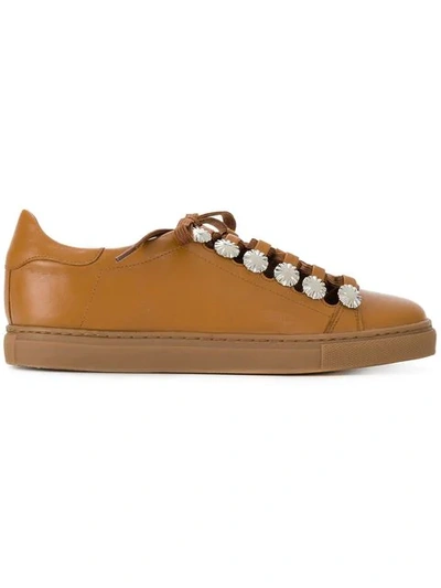 Toga Lace-up Sneakers In Brown