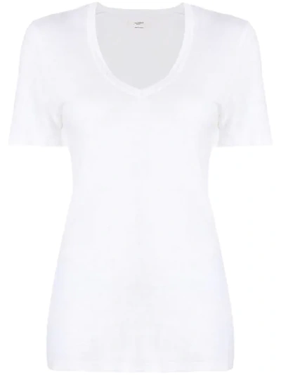 Isabel Marant Étoile Basic V-neck T-shirt - White