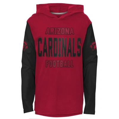Outerstuff Kids' Youth Cardinal Arizona Cardinals Heritage Long Sleeve Hoodie T-shirt