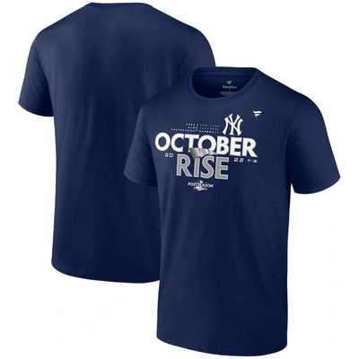 Fanatics Branded Navy New York Yankees 2022 Postseason Locker Room T-shirt