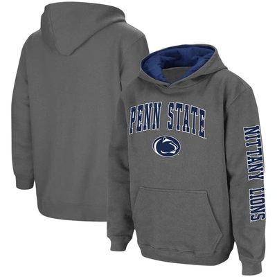 Colosseum Kids' Youth  Charcoal Penn State Nittany Lions 2-hit Team Pullover Hoodie