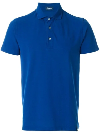 Drumohr Classic Polo Shirt In Blue