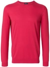 Drumohr Crew Neck Sweater - Pink In Pink & Purple