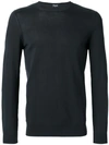 Drumohr Long-sleeved Cotton T-shirt In Grey